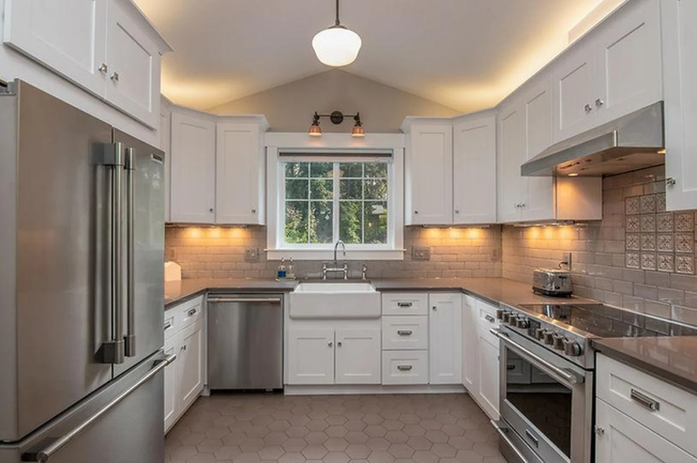 Clean furnished kitchen prepared for professional guests